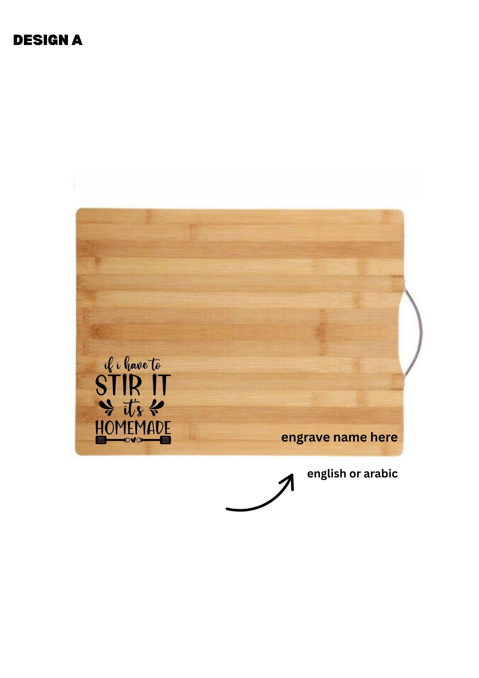 Personalised Bamboo Cutting board
