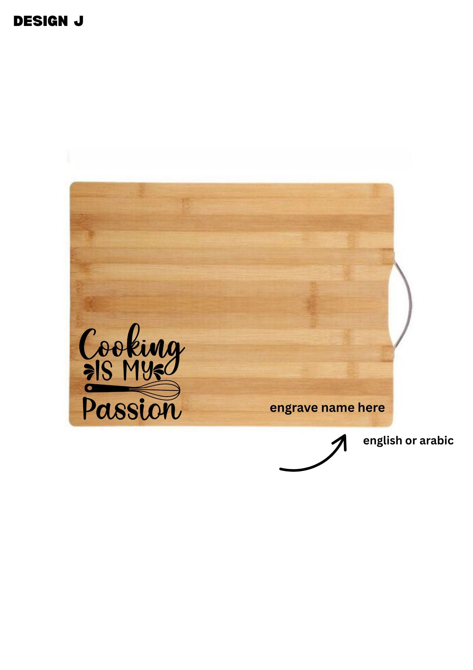 Personalised Bamboo Cutting board