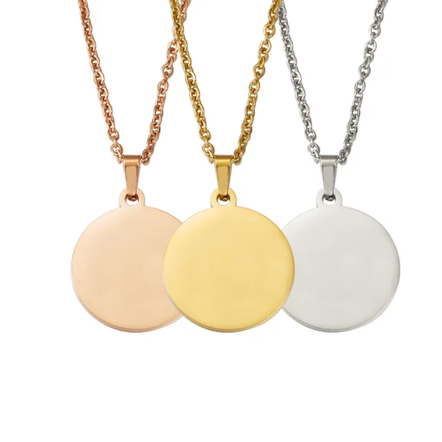 Personalized Disc Necklace (Ready in 1-2 days )