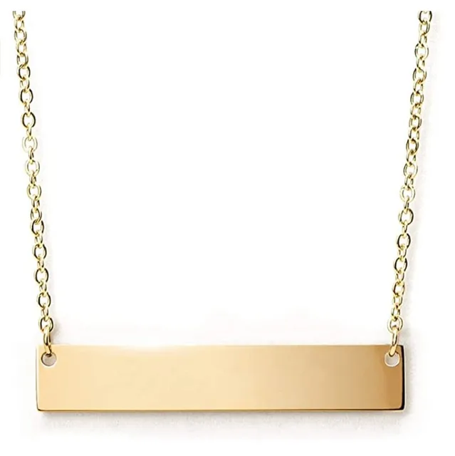 Personalized Bar Necklace, (Ready in 1-2 days)