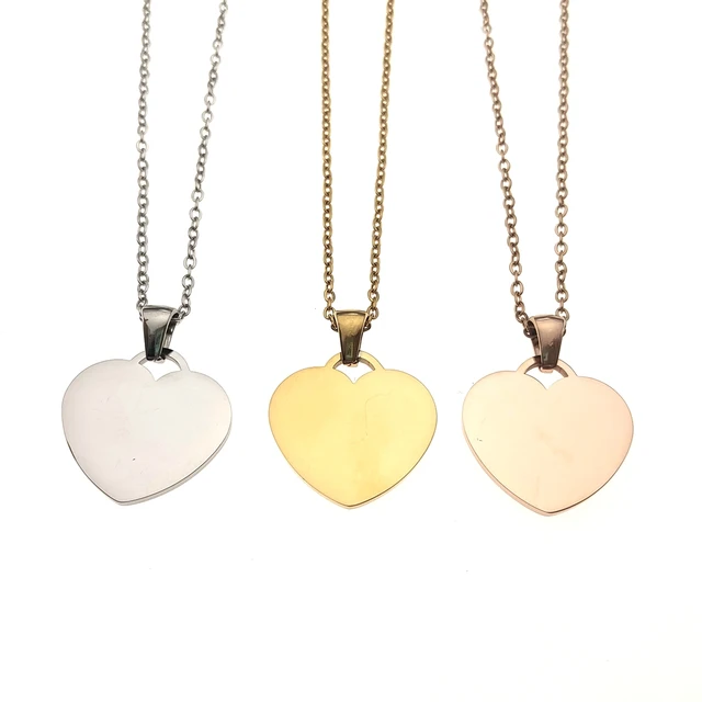 Personalized heart Necklace (Ready in 1-2 days )
