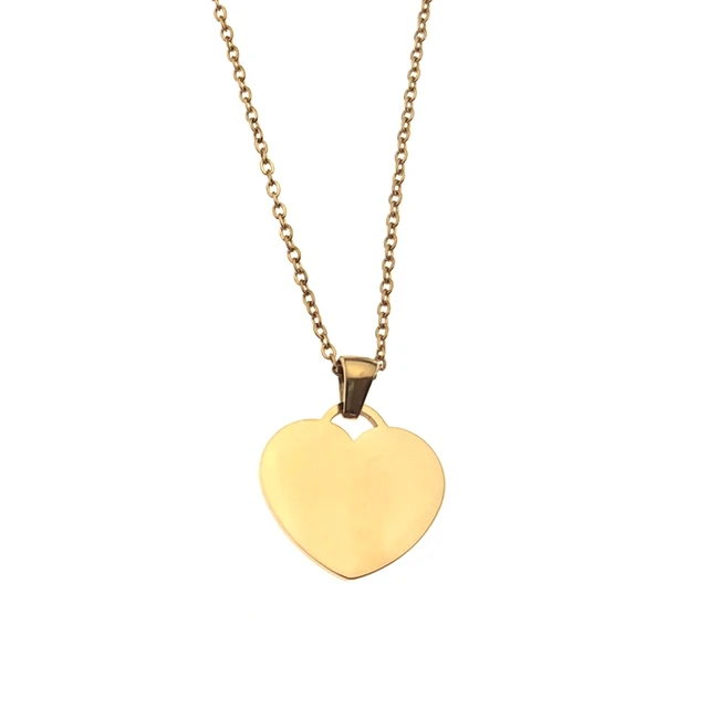 Personalized heart Necklace (Ready in 1-2 days )