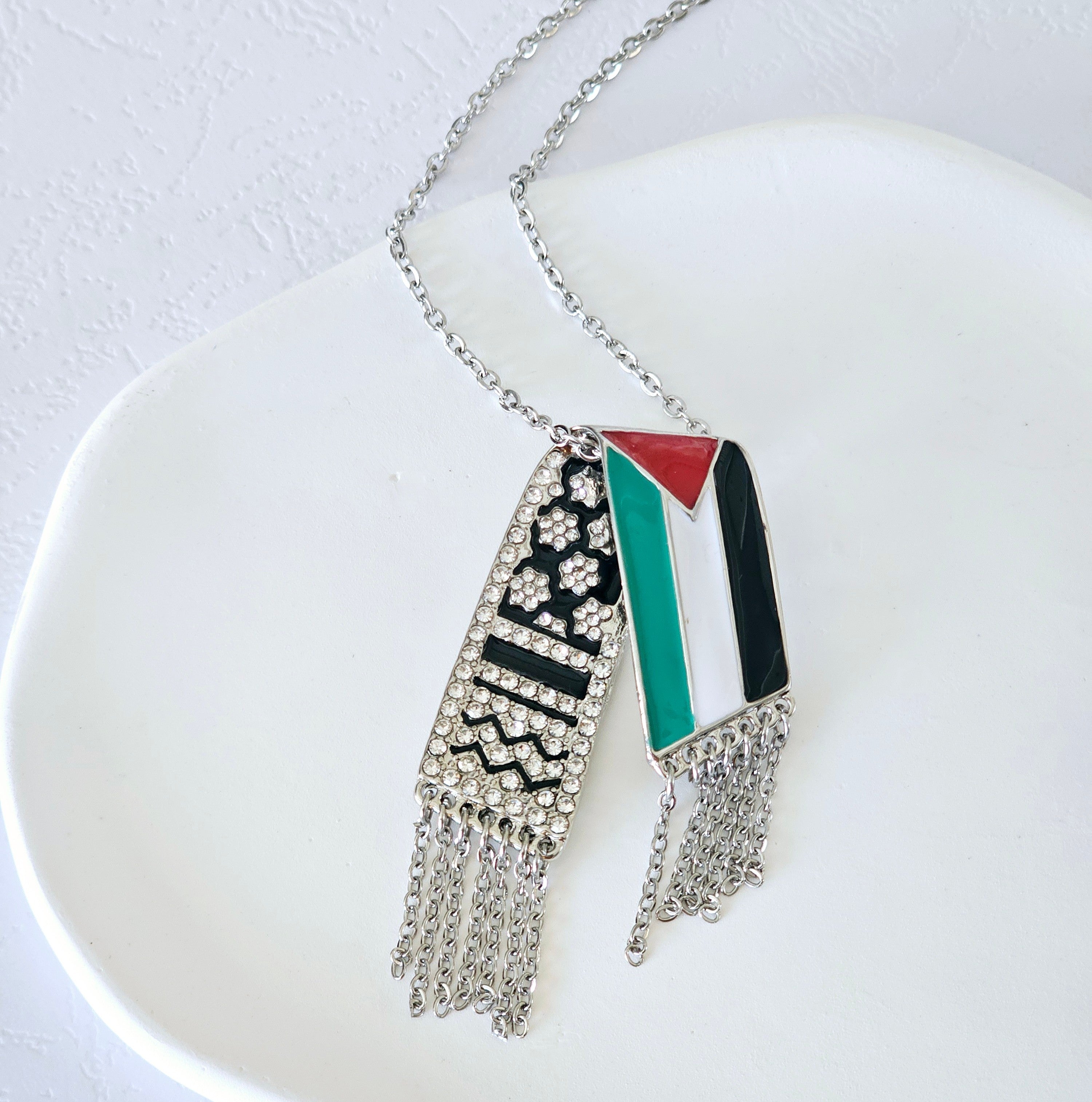 Keffiyeh Scarf Necklace