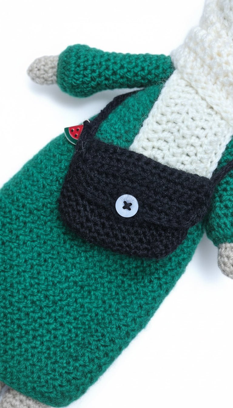 Hijab knitted dolls Handmade with free key ring