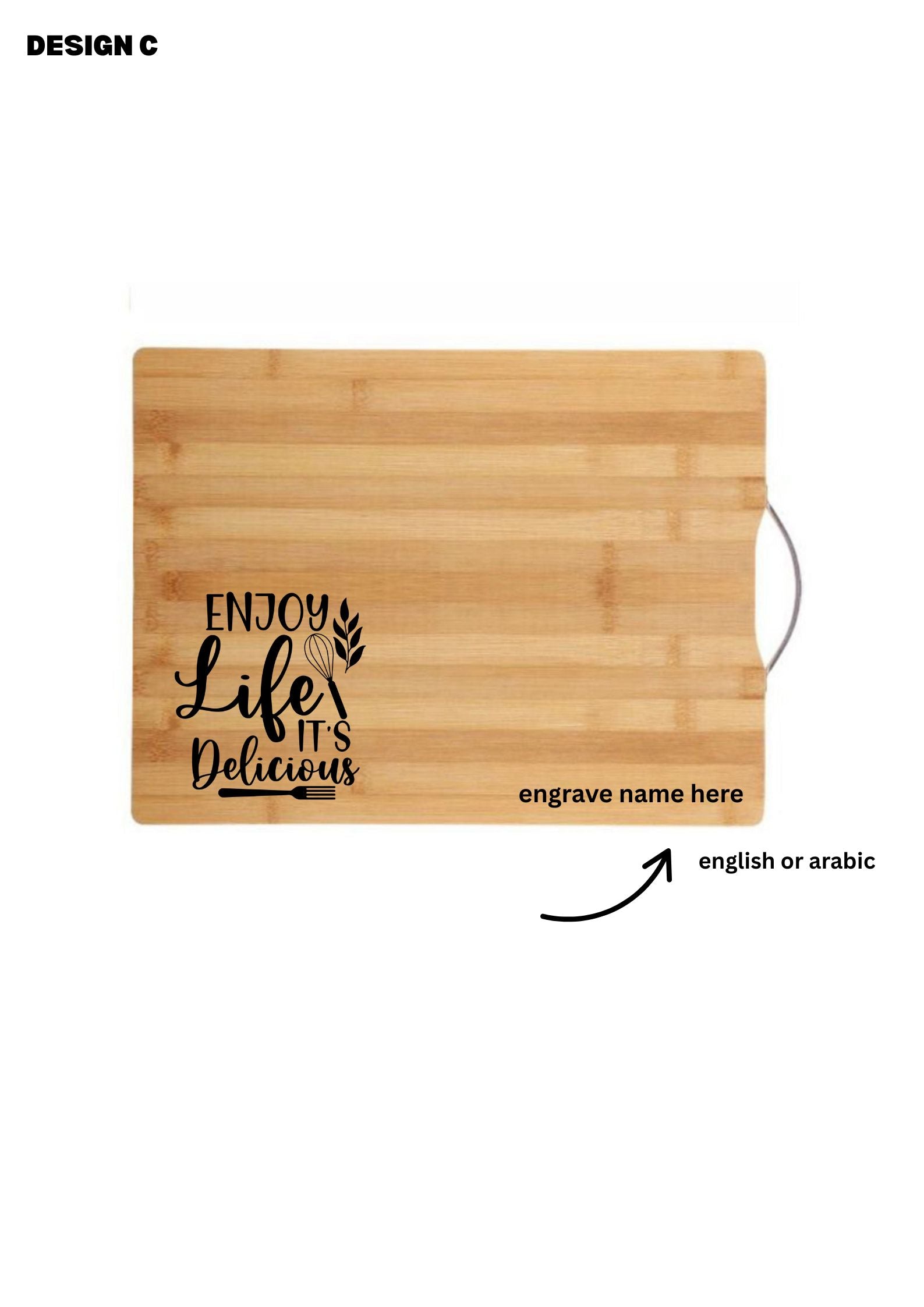 Personalised Bamboo Cutting board