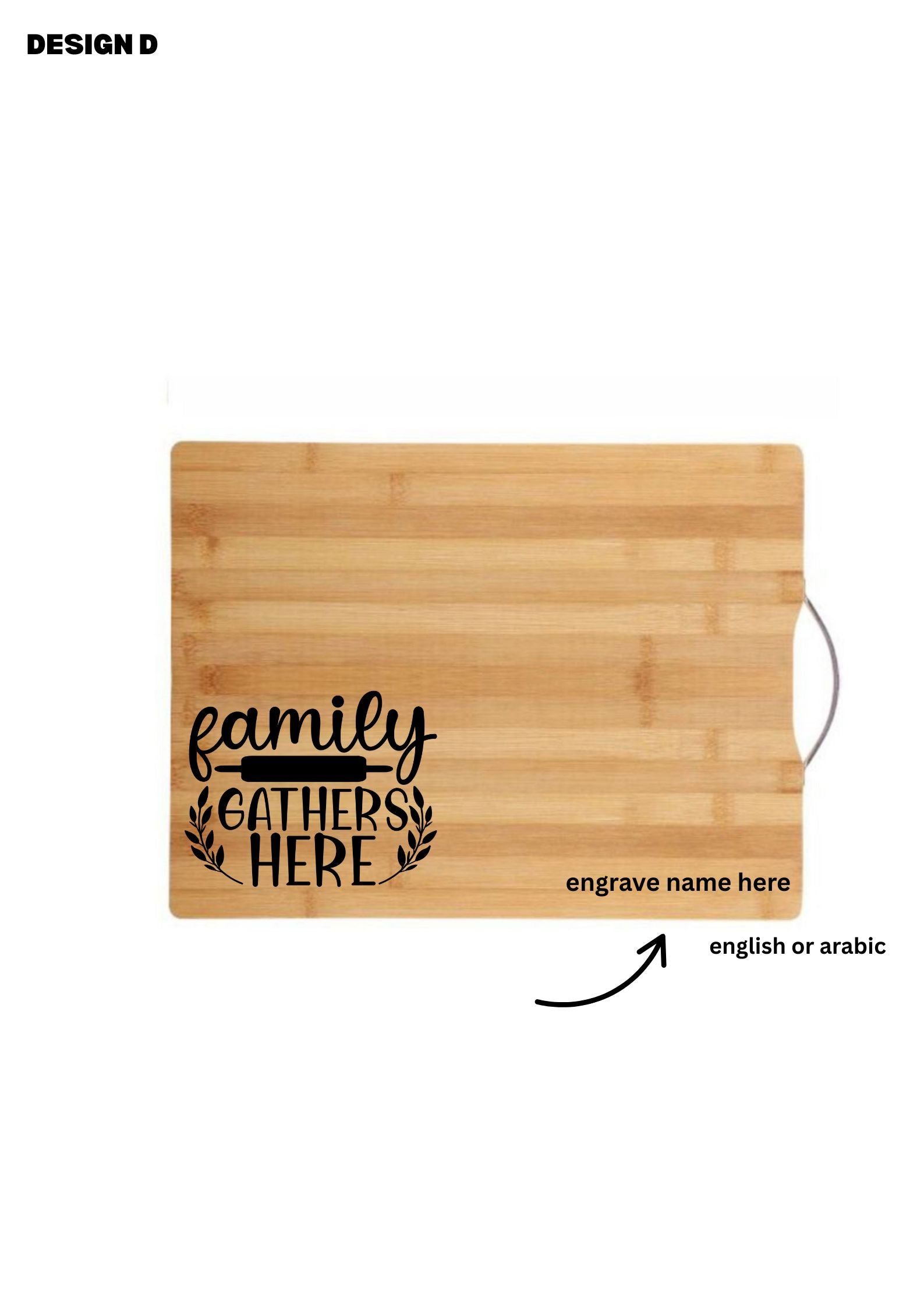 Personalised Bamboo Cutting board