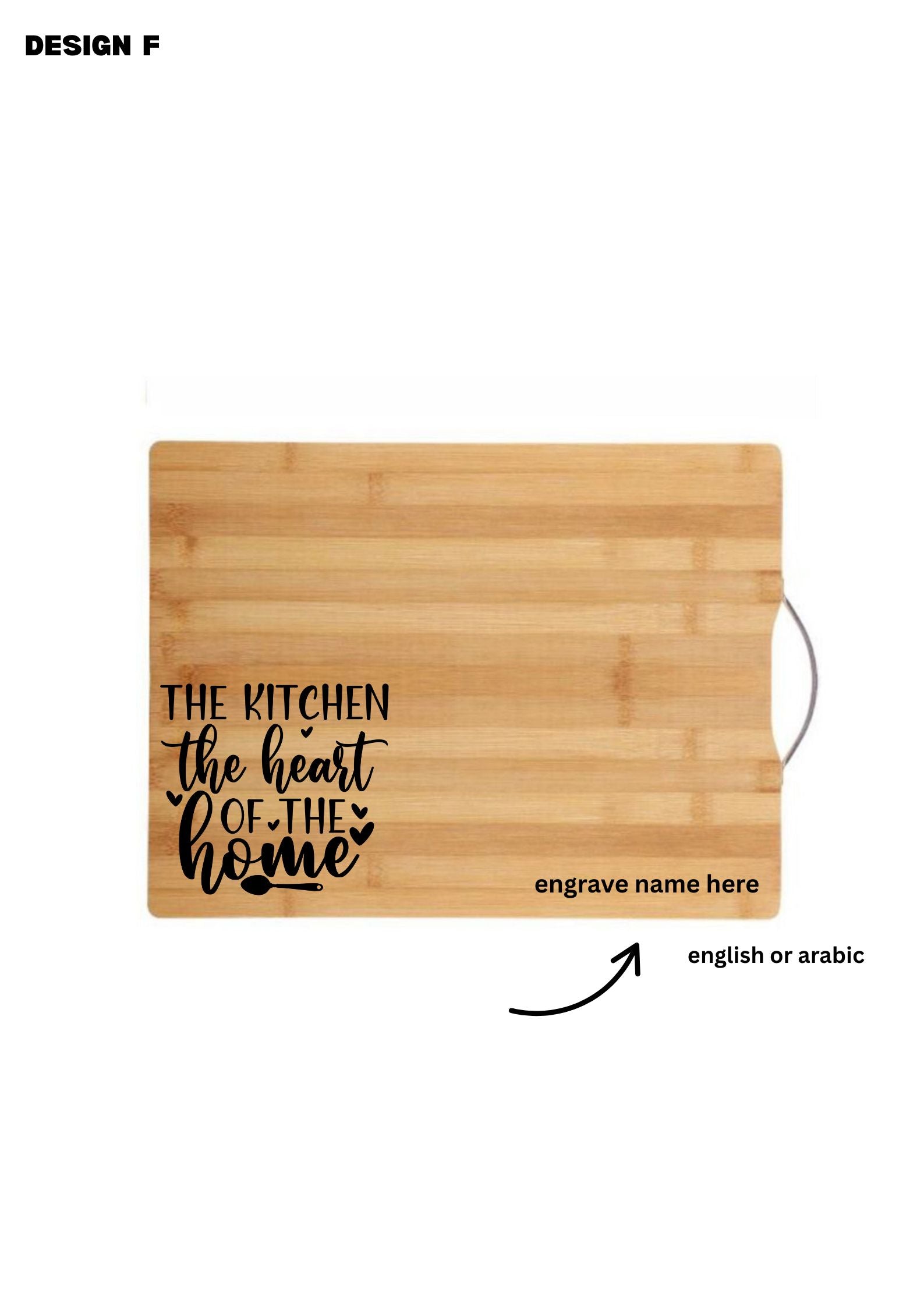 Personalised Bamboo Cutting board