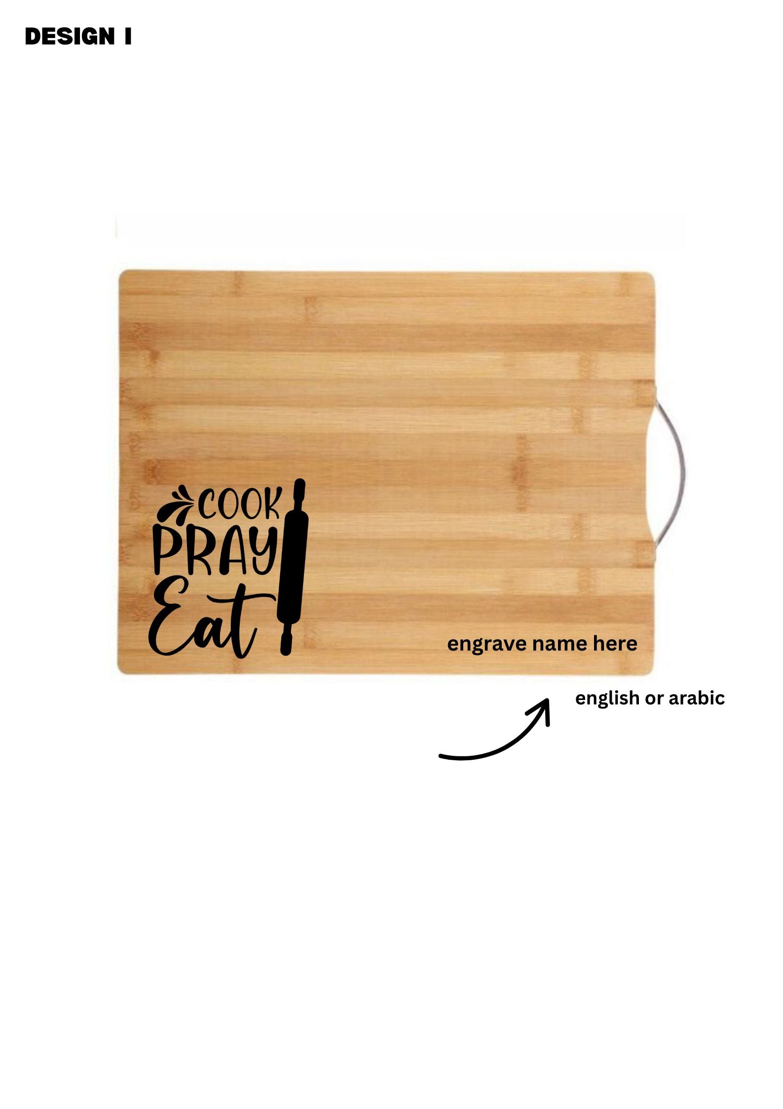 Personalised Bamboo Cutting board