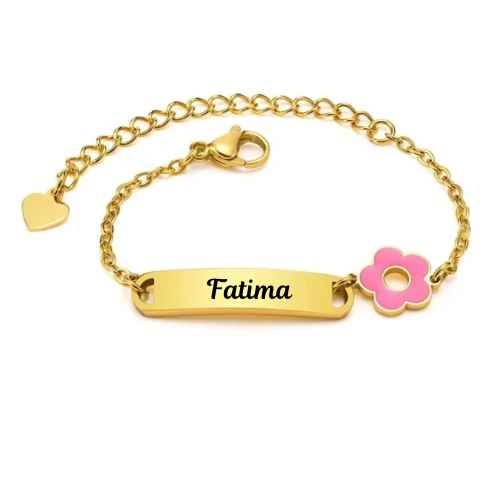 The blossom bracelet custom engraved