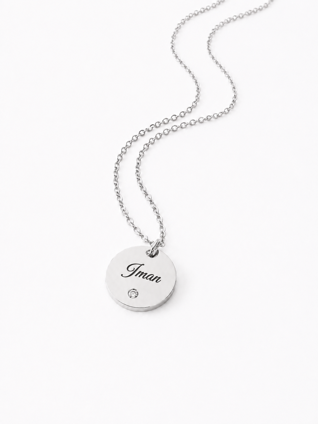 Personalised Name Disc Necklace