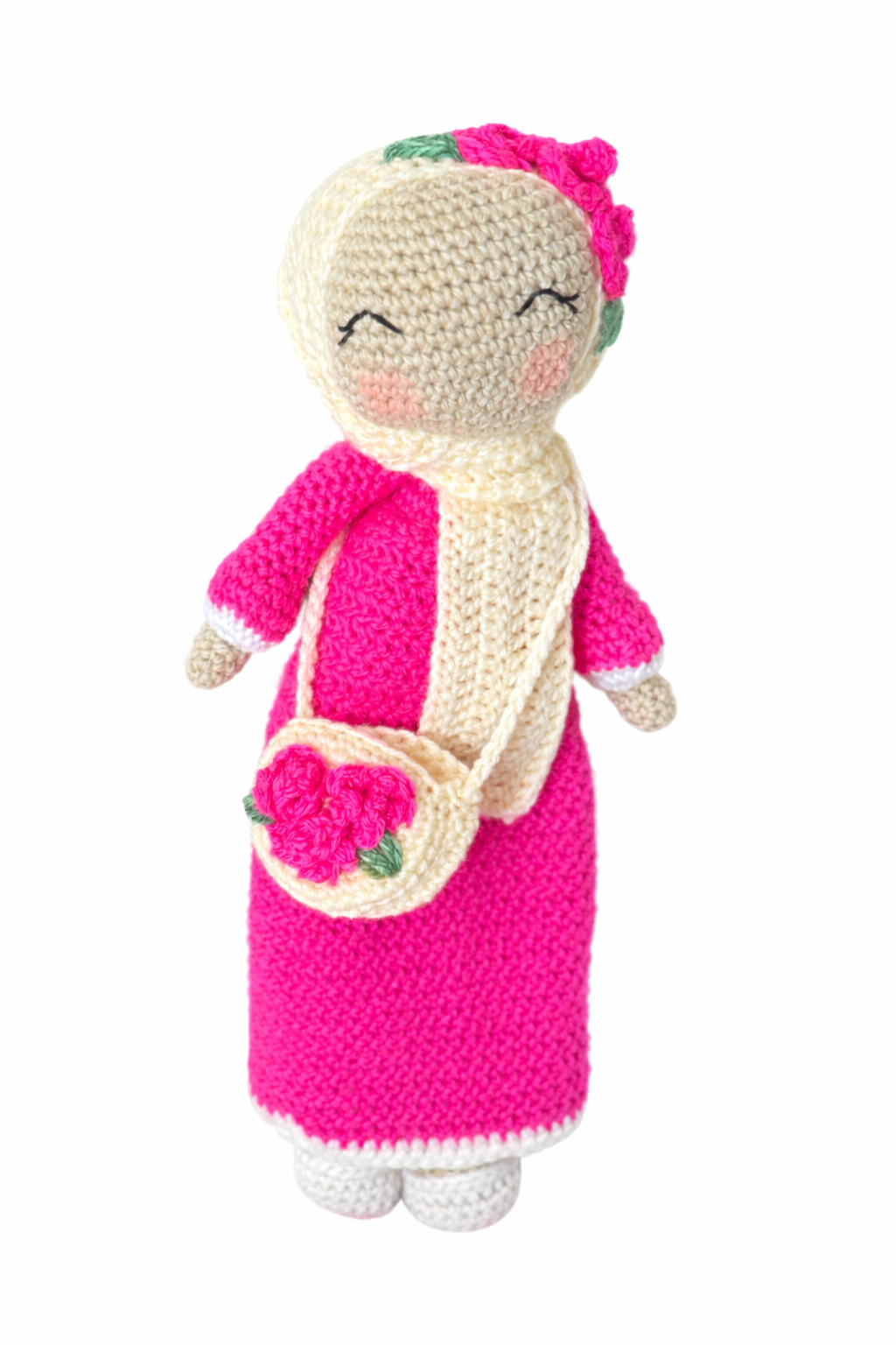 The Blossom Sisters Handmade Crochet Dolls (30cm)