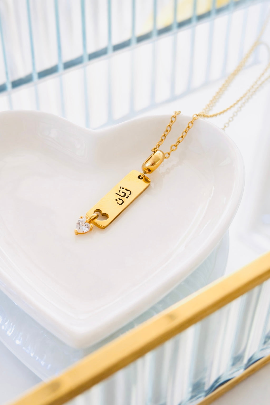 The heart drop necklace