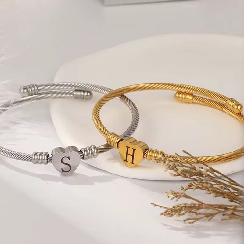 Forever heart bracelet personalised