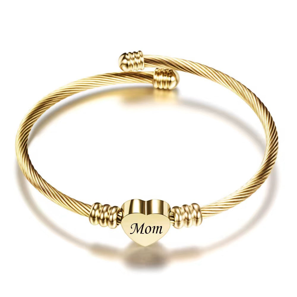Forever heart bracelet personalised