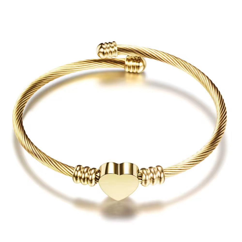 Forever heart bracelet personalised