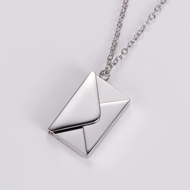 Personalized envelope Necklace (Ready in 1-2 days )