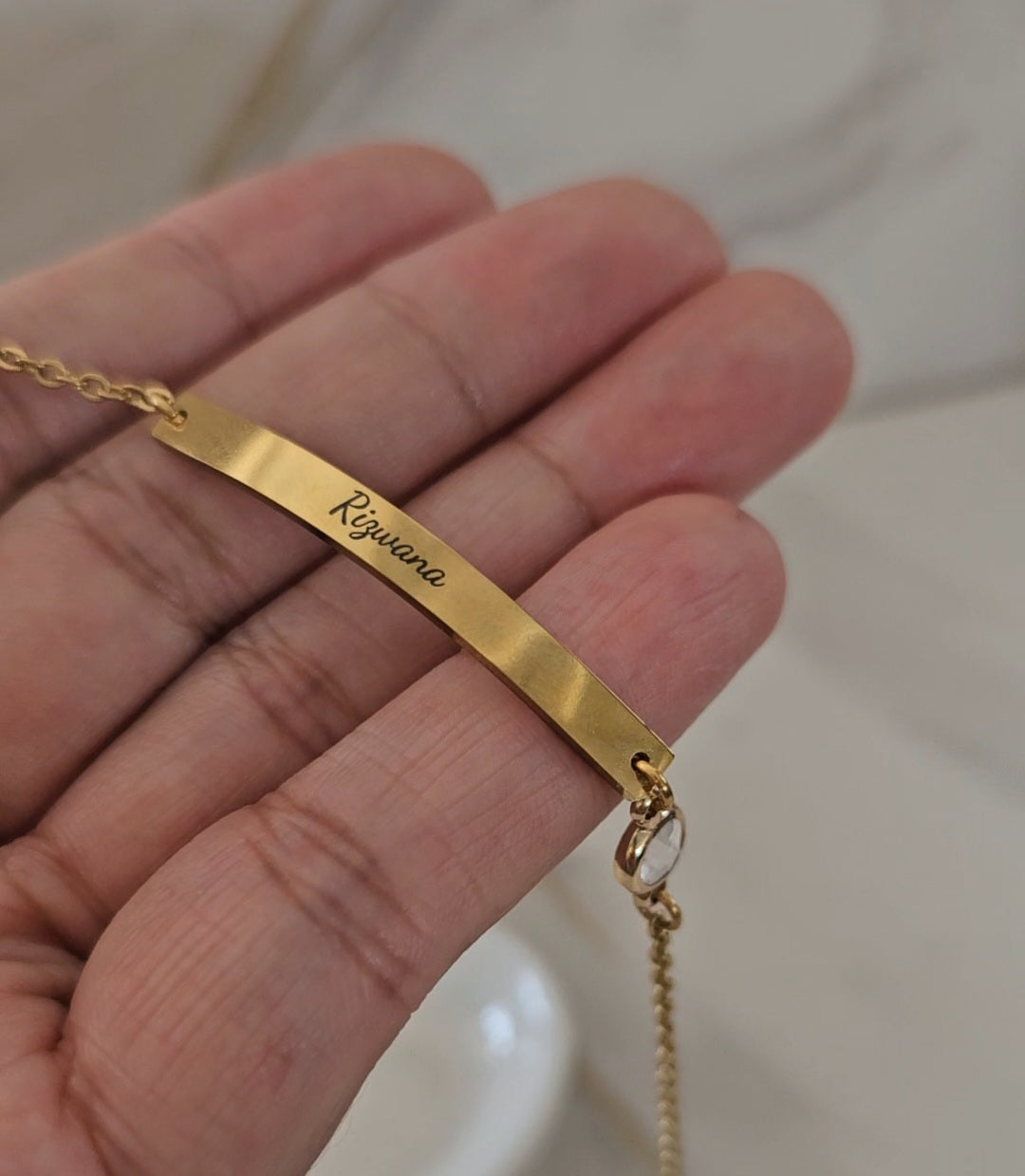 Personalized Bar Bracelet