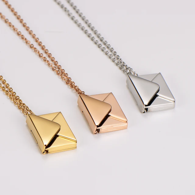Personalized envelope Necklace (Ready in 1-2 days )