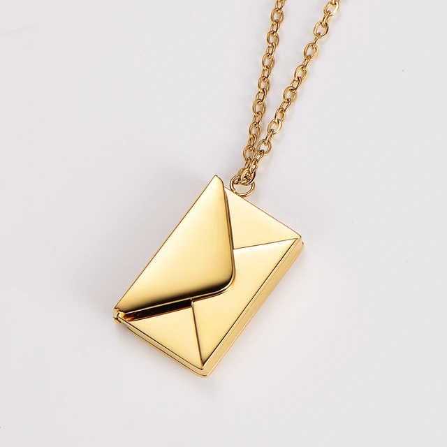 Personalized envelope Necklace (Ready in 1-2 days )