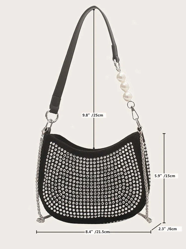 Rhinestone essential handbag