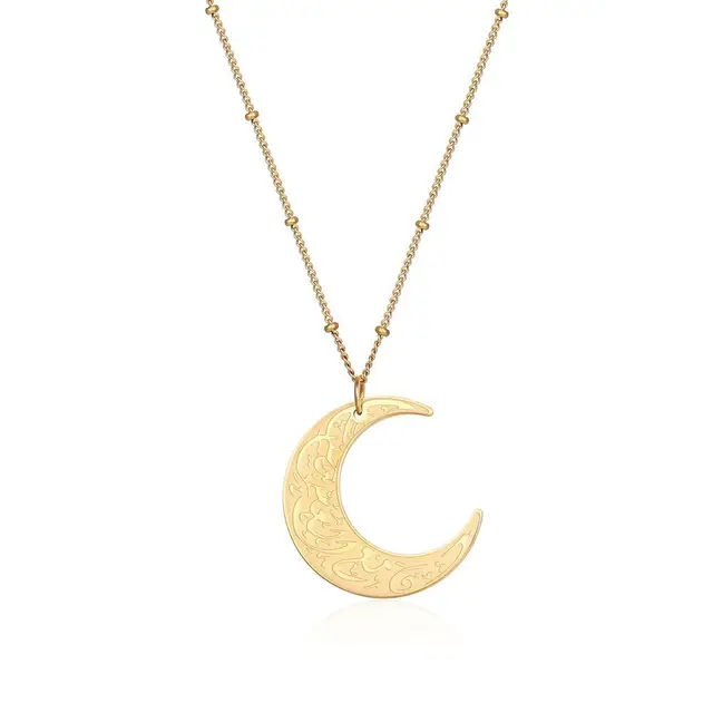 CRESCENT NECKLACE | VERILY WITH HARDSHIP COMES EASE