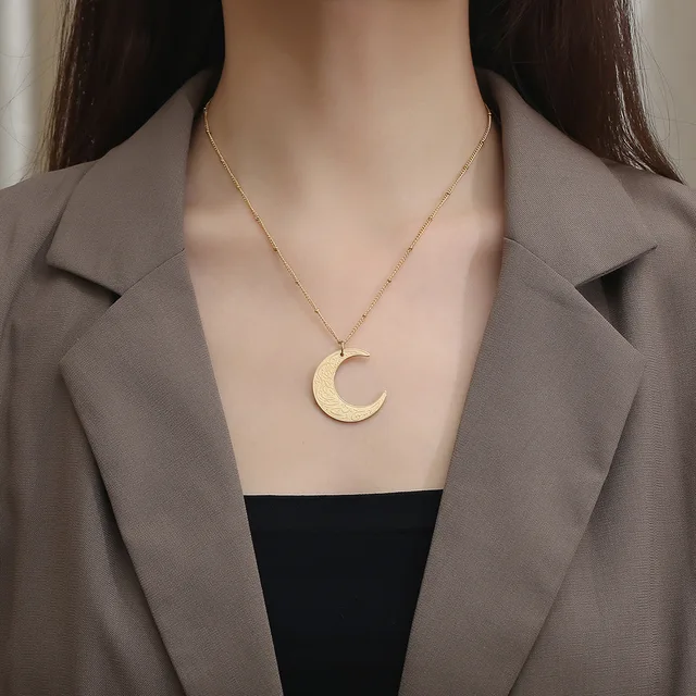 CRESCENT NECKLACE | VERILY WITH HARDSHIP COMES EASE