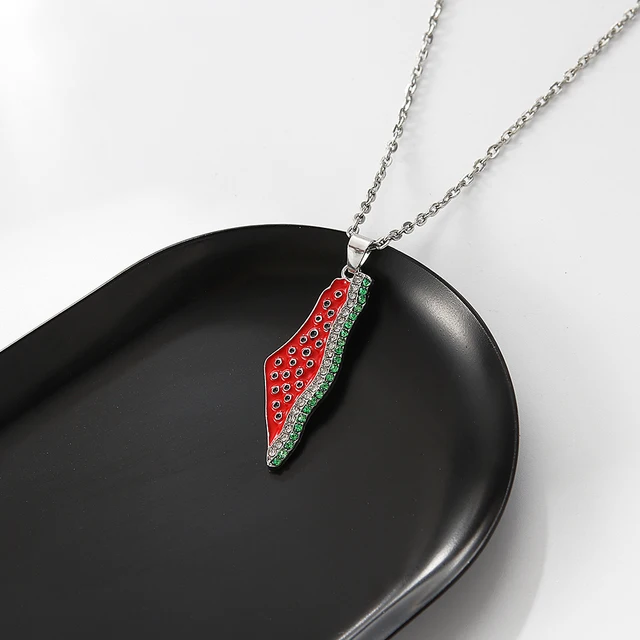 Palestine watermelon necklace