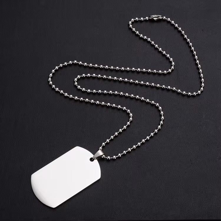 Custom Stainless Steel Tag Necklace