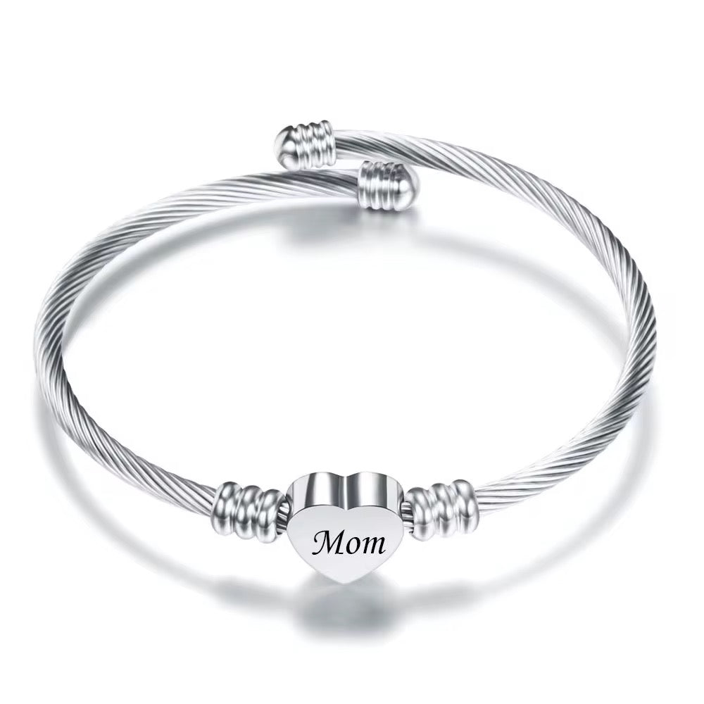 Forever heart  bracelet personalised