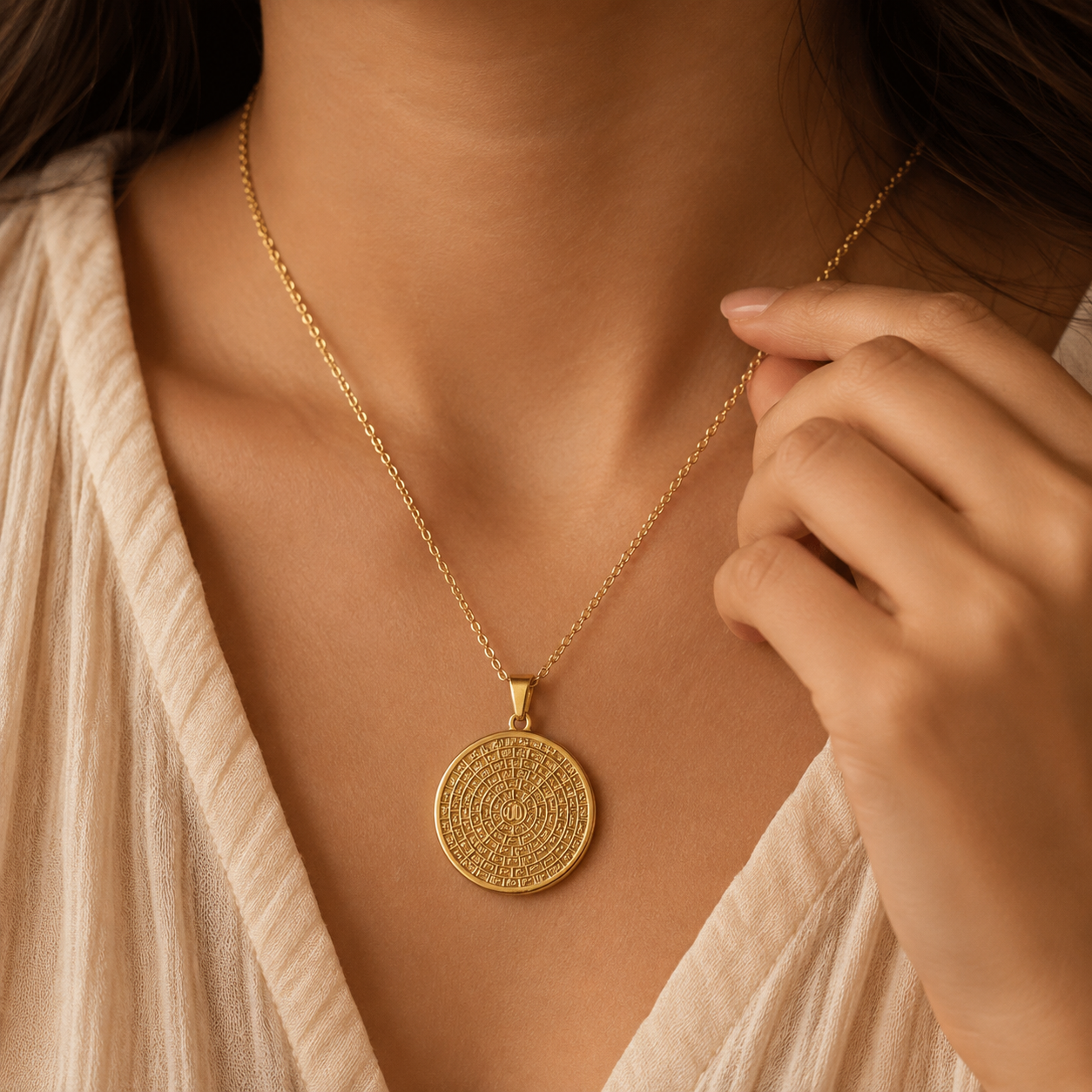 99 Names of Allah Medallion Necklace