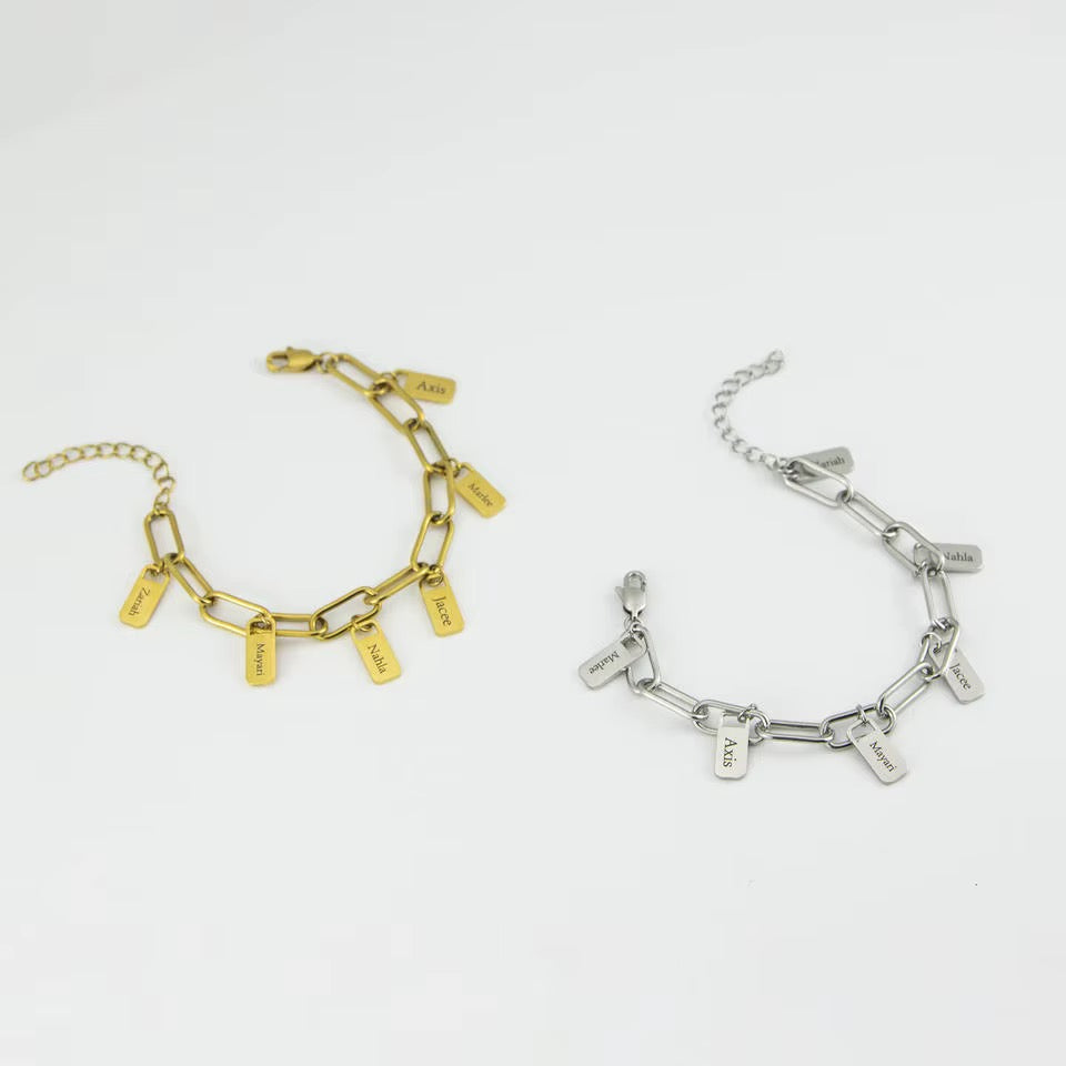 Forever link charm bracelet
