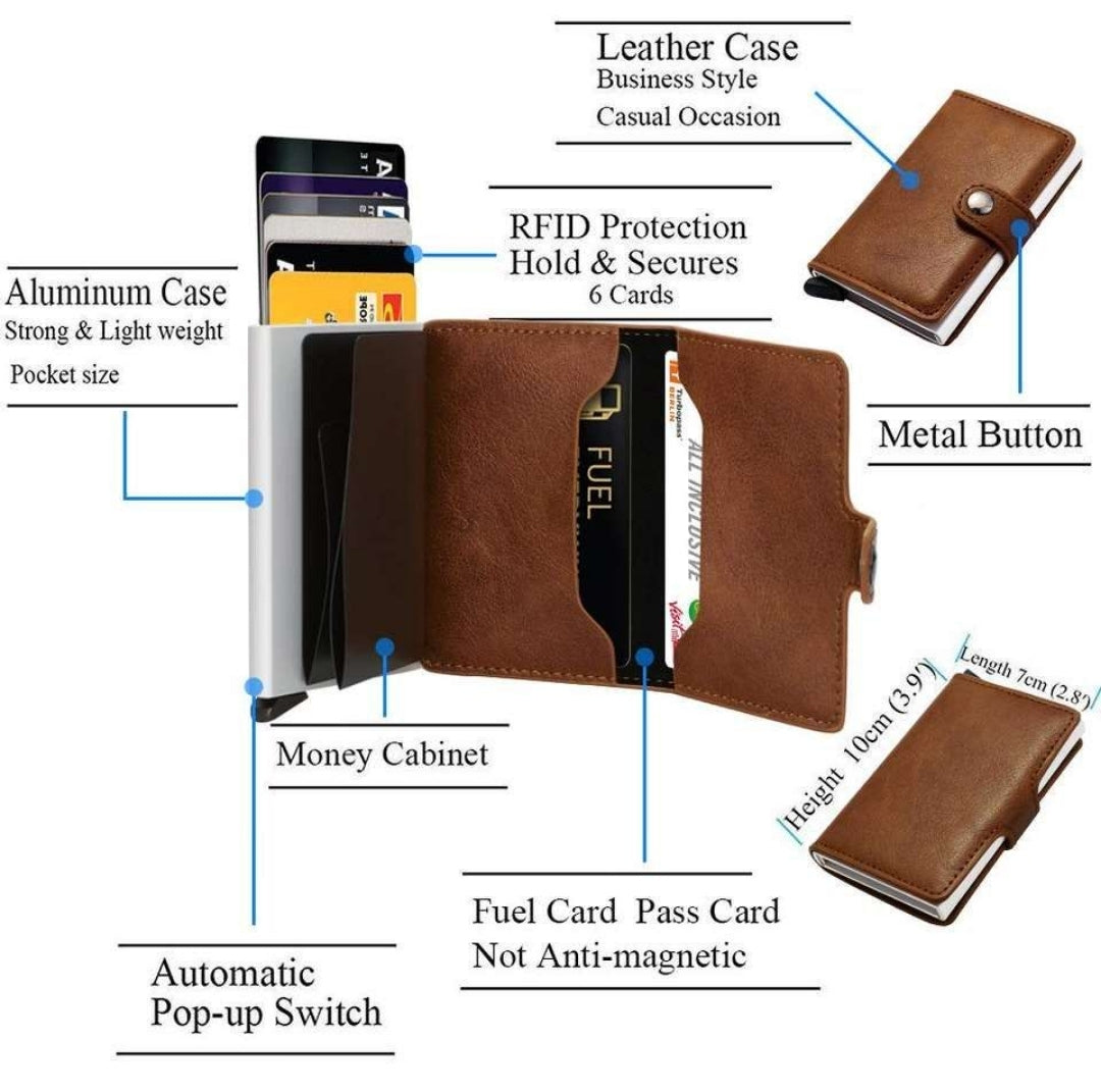 RFID pop up card wallet