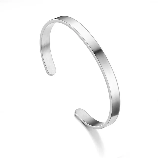 Personalized Cuff Bangle (Ready in 1-2 days ) 6mm